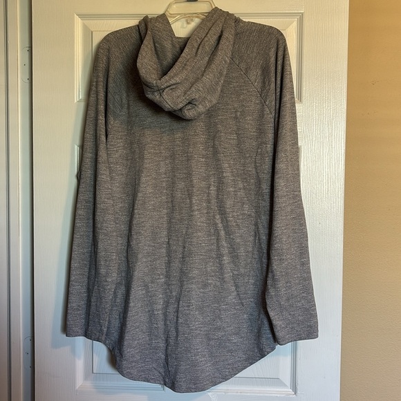 PacSun women’s gray longer fit hoodie sweatshirt size large - Picture 7 of 9